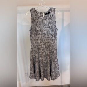 Ivanka Trump Black and White Sleeveless Sheath Dress